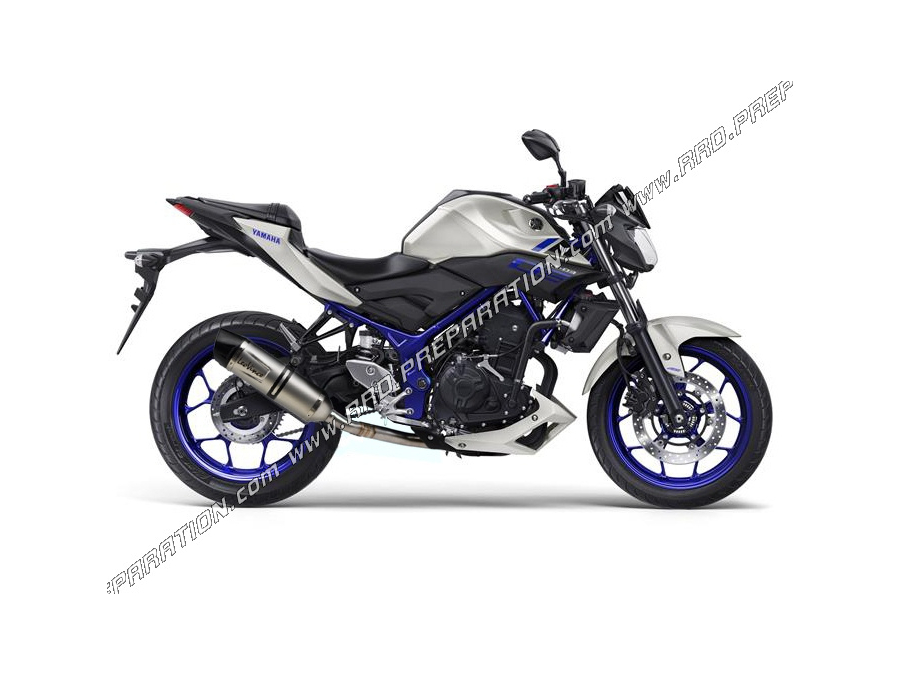 LEOVINCE LV ONE EVO complete exhaust line for YAMAHA MT-25 motorcycle from 2015 to 2018