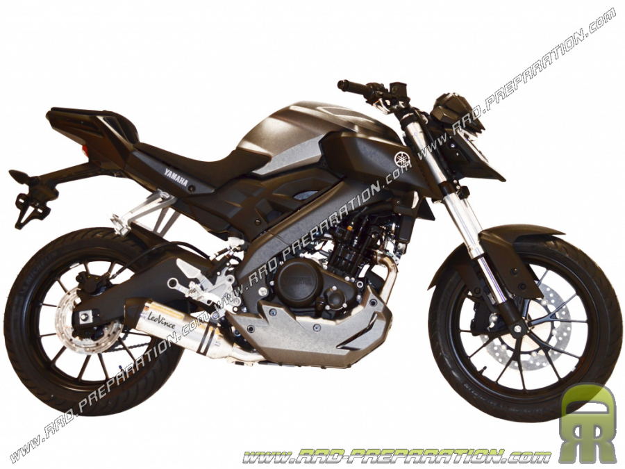 Pot d'échappement LEOVINCE LV ONE pour moto YAMAHA MT-125 de 2014 à 2016