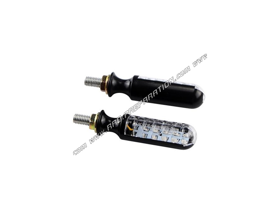 TUN 'R SISAK black / transparent universal indicators with sequential leds approved