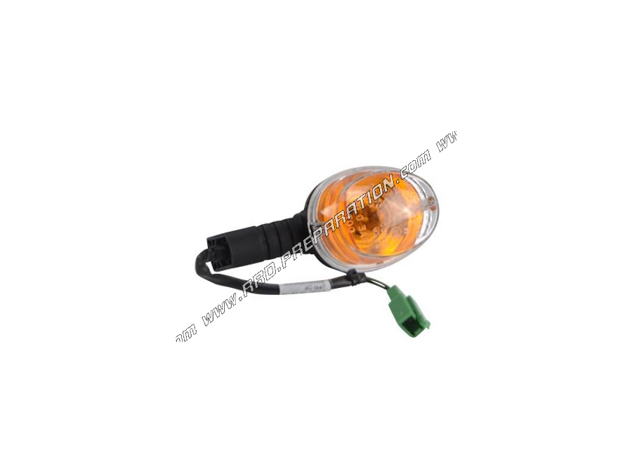 YAMAHA black / orange rear left turn signal approved for MBK BOOSTER and YAMAHA BW'S scooters from 2004