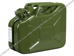 PRESSOL CLASSIC jerrycan steel container with American khaki safety cap 10L