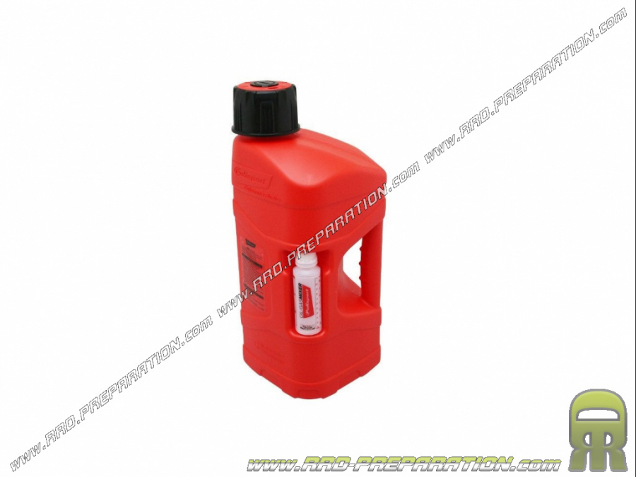 Jerrycan POLISPORT ProOctane arrêt automatique pour mélange bidon plastique  rouge 10L + doseur 100ml