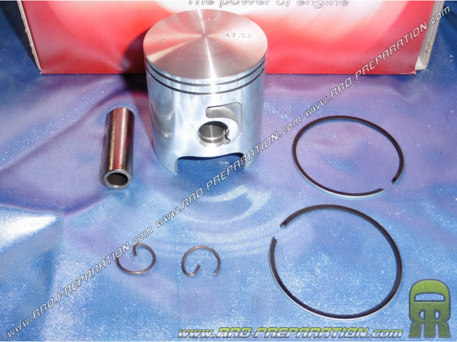 Piston bi segment AIRSAL Ø47,6mm pour kit 70cc Ø47,6mm AIRSAL Luxe