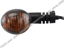 Front left or rear right indicator DERBI black / orange for mécaboite DERBI SENDA SM X-TREME from 2006 to 2012