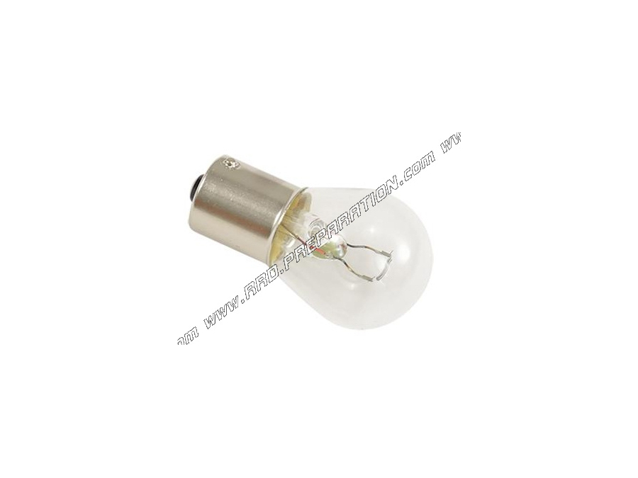 Ampoule de phare FLOSSER feu arrière stop / clignotants, lampe standard à  clips BAU15S 12V21W couleur blanc