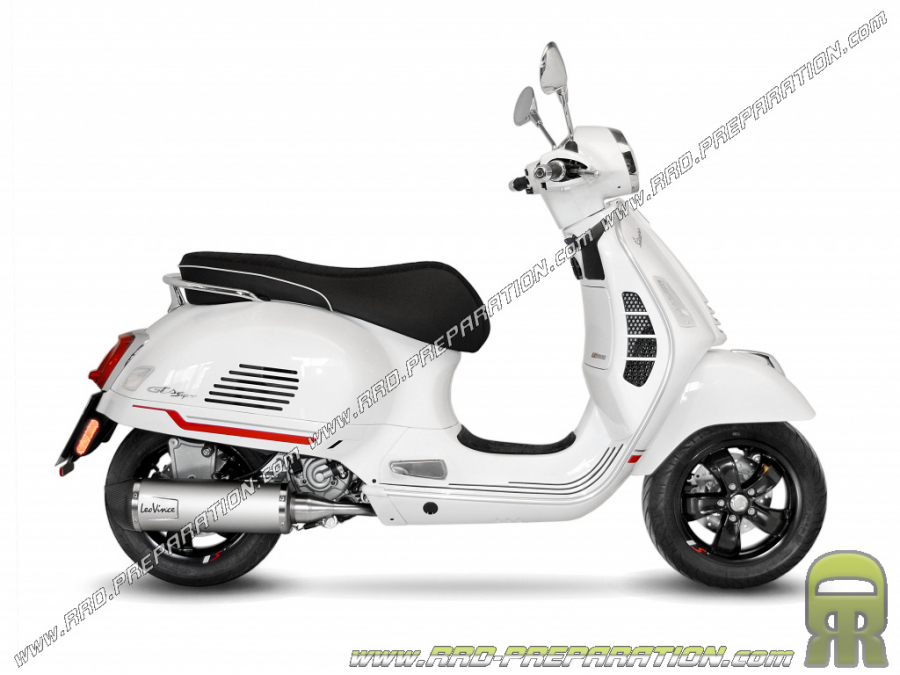 Pot d'échappement LEOVINCE LV ONE EVO pour Maxi-Scooter VESPA GTS 300 HPE, TOURING... à partir de 2021