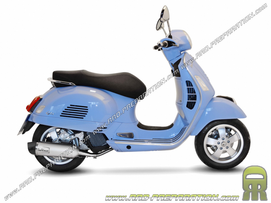 Pot d'échappement LEOVINCE LV ONE EVO pour Maxi-Scooter VESPA GTS 125 et 150 i.e. de 2017 à 2020