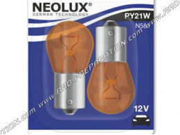 NEOLUX indicator bulb, standard bulb with clips BAU15S 12V21W orange color