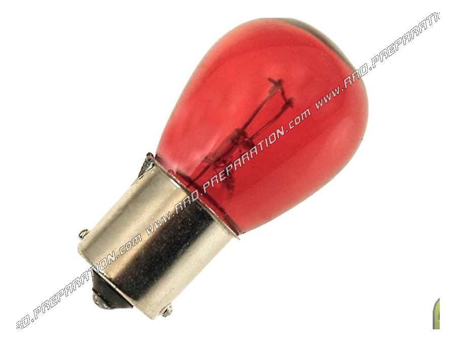 Bombilla intermitente FLOSSER, bombilla estándar con pinzas BAW15S 12V21W color rojo