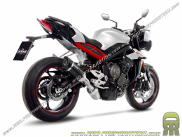 Pair of LEOVINCE LV ONE EVO exhaust silencers for TRIUMPH STREET TRIPLE 675 from 2007 to 2012