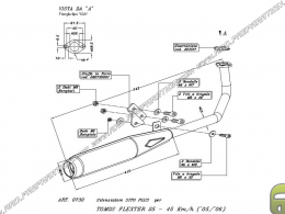 Exhaust SITO SITOPLUS for TOMOS FLEXTER from 2005 to 2006