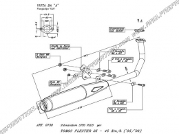 Exhaust SITO SITOPLUS for TOMOS FLEXTER from 2005 to 2006