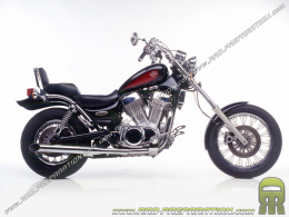 Paire de silencieux d'échappement LEOVINCE SILVERTAIL K02 pour SUZUKI VS GL 1400 INTRUDER de 1987 à 2000