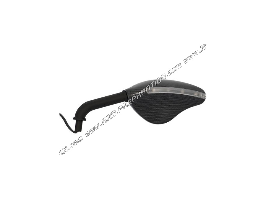 Retrovisor de carbono FAR 7103 con intermitente led universal izquierdo integrado