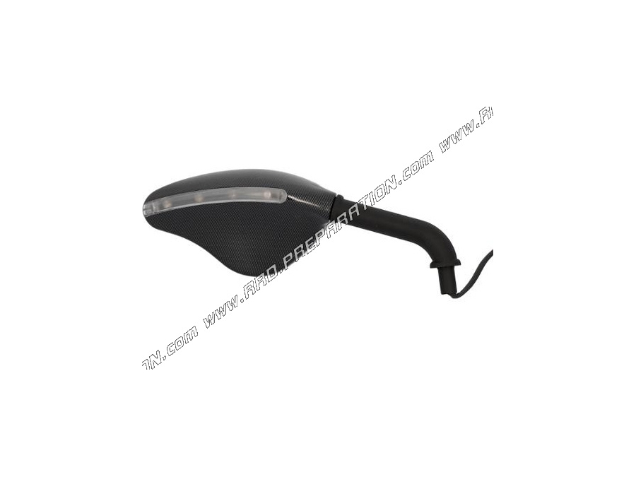 FAR 7103 carbon rear-view mirror with integrated led turn signal left universal