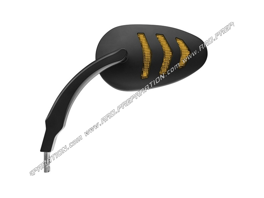 FAR 7103 carbon rear-view mirror with integrated led turn signal left universal