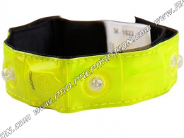 Brassard réflecteur jaune fluo à LED - sécurité et protection