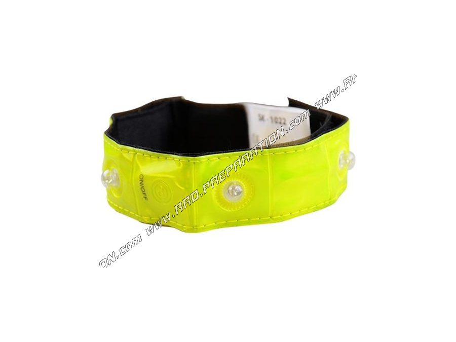 Brazalete amarillo fluorescente con LED CGN