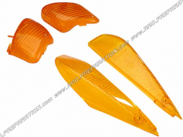 Cabochons clignotants avant, arrière TEKNIX orange pour scooter MBK BOOSTER, ROCKET, NG