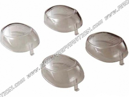 Cabochons clignotants avant et arrière transparent TUN'R homologués pour scooter YAMAHA BW'S, MBK BOOSTER 