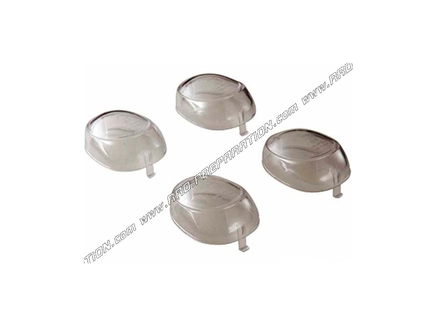 Cabochons clignotants avant et arrière transparent TUN'R homologués pour scooter YAMAHA BW'S, MBK BOOSTER 