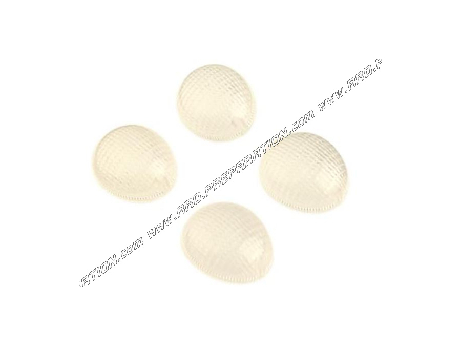 Cabochons clignotants avant et arrière transparent TUN'R homologués pour scooter, mécaboite PEUGEOT LUDIX, XP6