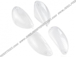 Transparent TUN 'R flashing cabochons for PIAGGIO ZIP scooter from 2001