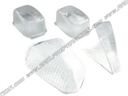 Cabochons clignotants avant et arrière transparent TUN'R pour scooter YAMAHA BW'S, MBK BOOSTER SPIRIT 