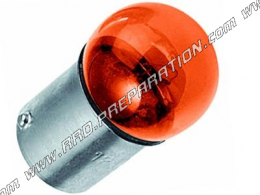 Ampoule clignotant TUN'R orange à clips BA15S 12V 10W 