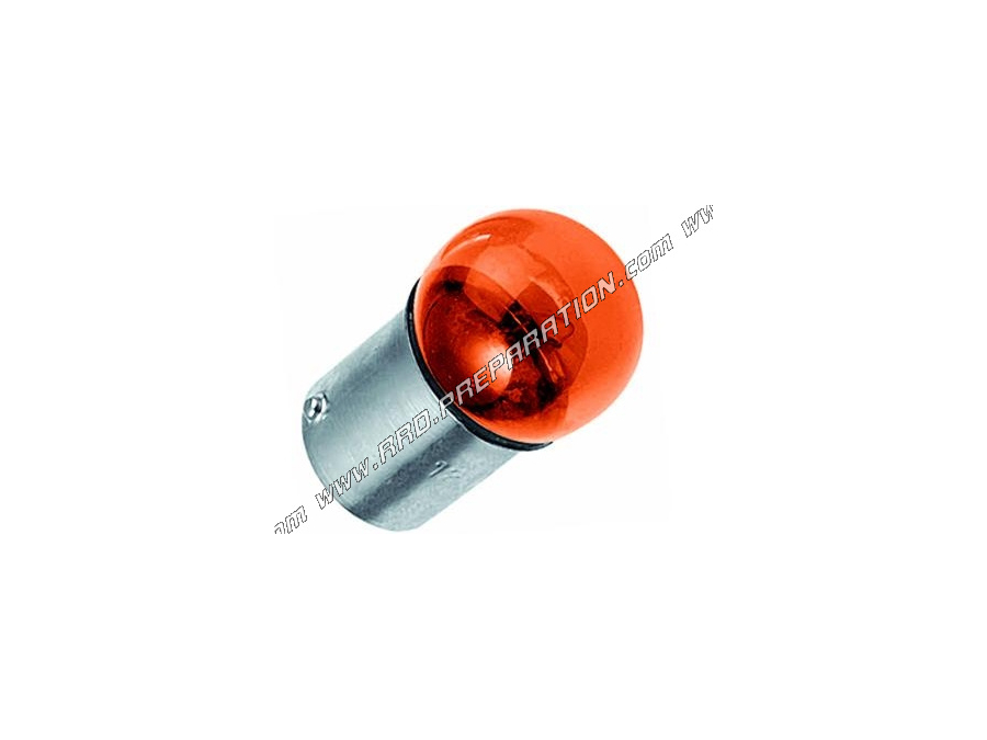 Ampoule clignotant TUN'R orange à clips BA15S 12V 10W 