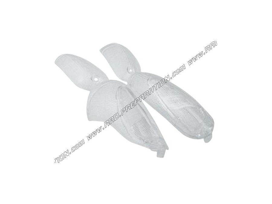 Cabochons clignotants avant et arrière TUN'R transparent pour scooter 50cc GILERA STALKER