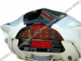 <span translate="no">TUN'R</span> smoked LED rear light with integrated turn signals approved for MBK NITRO, APRILIA RS50, CPI O