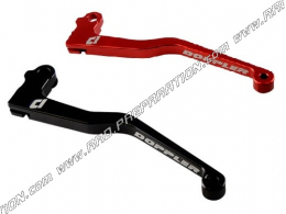 Levier d'embrayage DOPPLER CNC noir ou rouge pour mécaboite 50cc APRILIA TUONO, DERBI SENDA, YAMAHA DT ...