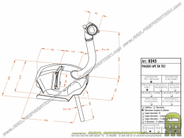 Pot d'échappement SITO pour scooter PIAGGIO VESPA APE TM 703