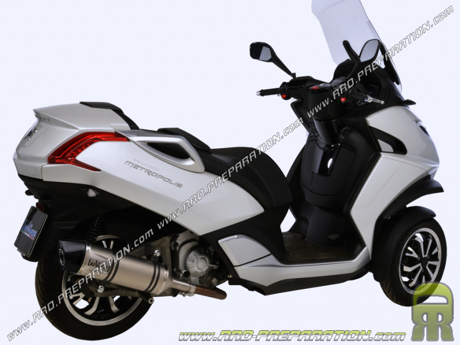 Silencieux d'échappement LEOVINCE LV ONE EVO pour Maxi-Scooter PEUGEOT METROPOLIS 400i de 2013 à 2016