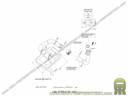 Pot d'échappement SITOPLUS pour LML STAR 4 151 de 2013 à 2015