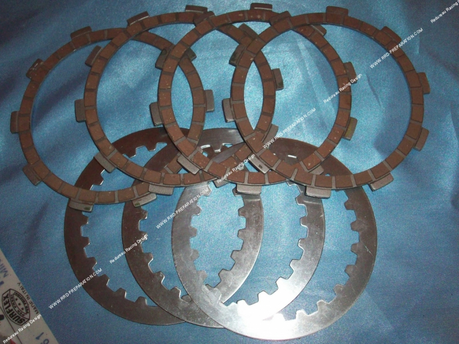 Clutch (discs + spacers) reinforced SURFLEX for minarelli am6