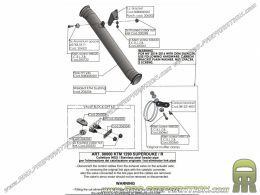 LEOVINCE connector for LEOVINCE or ORIGIN silencer to the original manifold on KTM 1290 SUPER DUKE R from 2017 to 2019