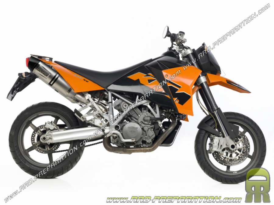 Paire de silencieux d'échappement LEOVINCE LV ONE EVO pour KTM 950 et 990 SM R SUPERMOTO R de 2009 à 2012