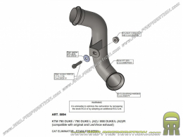 Conector no catalizado LEOVINCE para KTM 790, 890 DUKE/L /R de 2020 a 2021