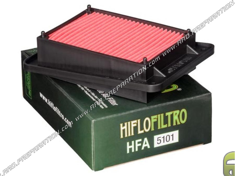 Filtre à air HIFLO FILTRO type origine pour scooter PEUGEOT et SYM 50, 125cc et 150cc