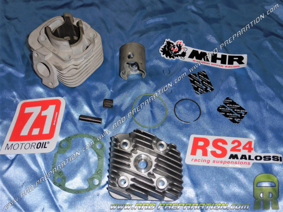 Cylindre piston avec culasse 50 Ø40mm MALOSSI MHR aluminium (axe de