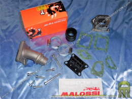 Kit d'admission MALOSSI (pipe + clapets) spécial PHBL Ø20 à 25mm sur VESPA PK, XL, ETS, FL2, HP... 50 et 125