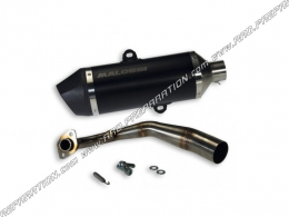 Exhaust MALOSSI RX BLACK for maxiscooter HONDA FORZA 125 ie 4T LC euro 4 2017 to 2020