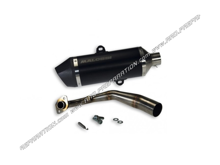 Exhaust MALOSSI RX BLACK for maxiscooter HONDA FORZA 125 ie 4T LC euro 4 2017 to 2020