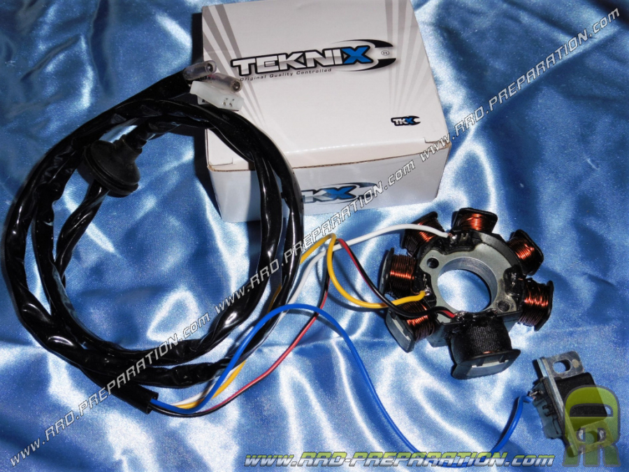 Estator de encendido ORIGINAL TEKNIX para YAMAHA BW'S y MBK BOOSTER antes de 2003, QUADS 50 ADLY... (cable largo)