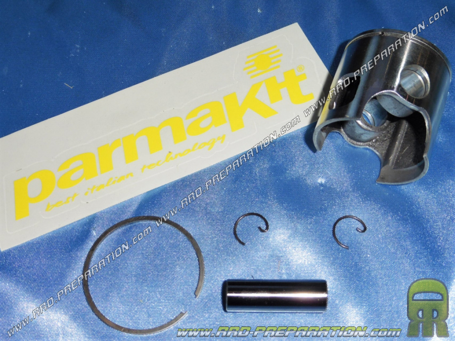 Pistón mono segmento PARMAKIT Ø45mm para Kit 65cc Ø45mm PARMAKIT aluminio en moto YAMAHA DT LC, YSR, RZ... 50cc