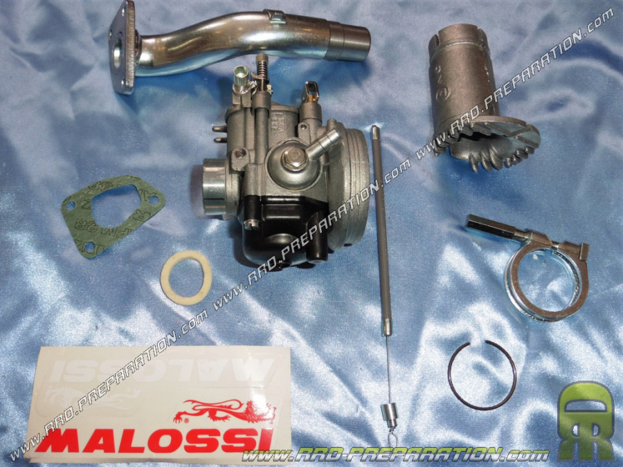 Kit carburateur MALOSSI SHBC 19 avec filtre à air et câble spécial pour VESPA PK HP et XL 50