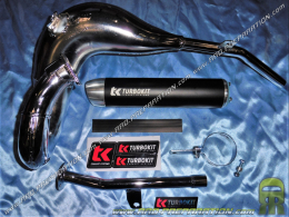 Escape de carbono cromado TURBOKIT CROSS para YAMAHA DT, DT R, DT X 125cc