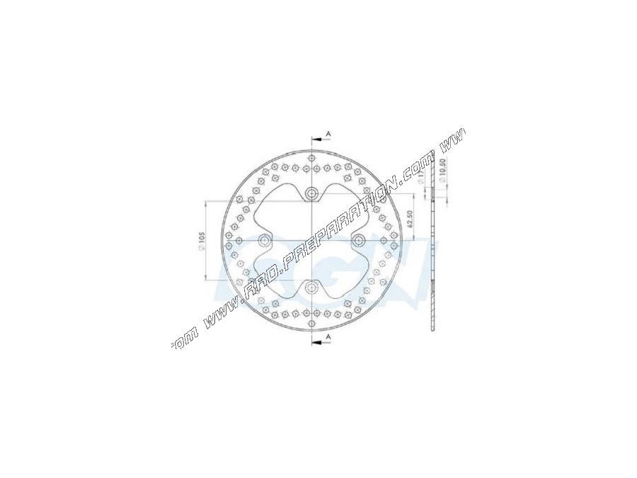 Disque de frein avant et arrière NG Ø240mm pour HONDA SH, FORZA, S WING, JAZZ, FORESIGHT, BENELLI CAFFENERO...